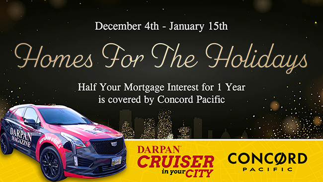 WATCH: Darpan Cruiser In Your City presents Homes for the Holidays Promotion by Concord Pacific